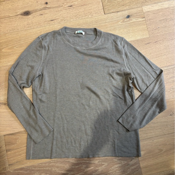 Manrico Cashmere Men's Crewneck Sweater in Tan
